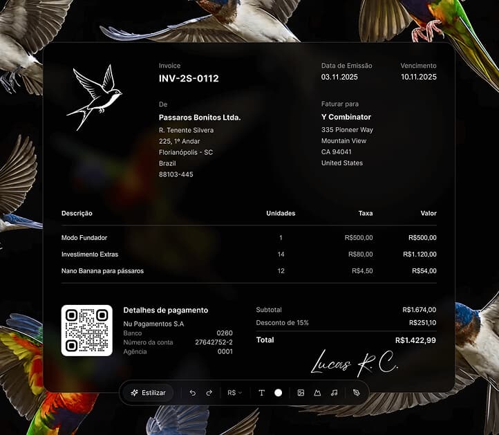 Ilustração representando automação e liberdade no processo de invoicing com Elay